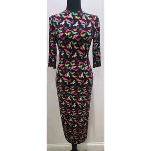 Alice + Olivia | Dresses | Alice Olivia Delora Knit Bodycon Dress 2  Butterfly Size 4 Designer | Poshmark